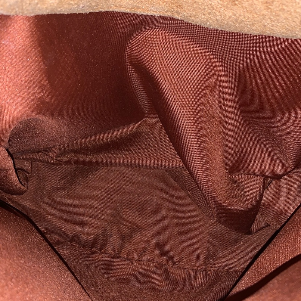 LE DONNE Lafayette Classic Backpack distressed suede tan - Picture 6 of 10